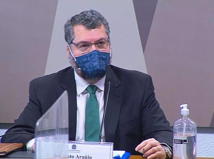 Ex-chanceler Ernesto Araújo depõe à CPI da Pandemia