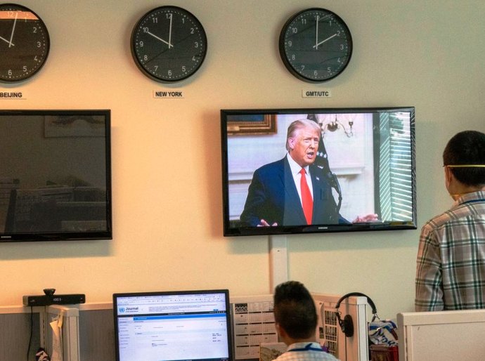 Trump pede à ONU que faça a China “prestar contas” pela propagação do coronavírus