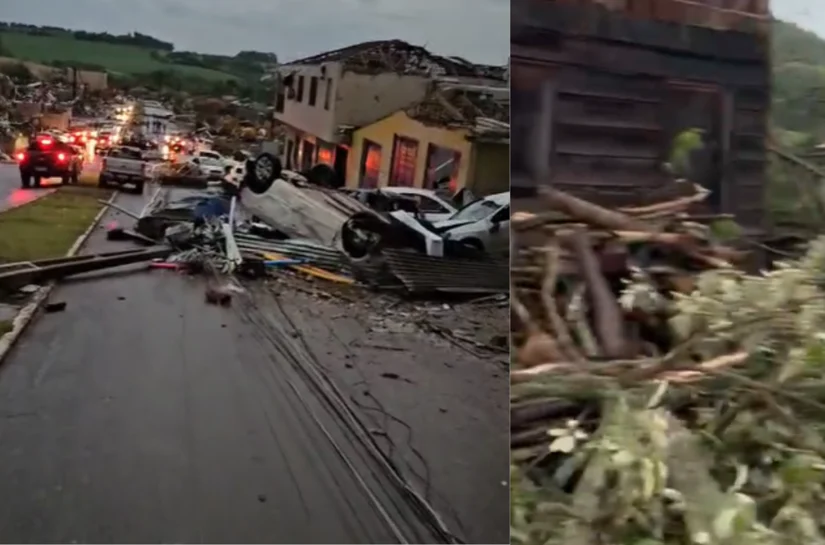 Tornado causa destruição e deixa 5 mortos e mais de 130 feridos em Rio Bonito do Iguaçu, no Paraná