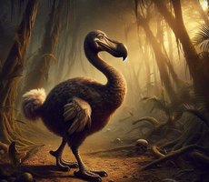 A única cabeça preservada do Dodô, uma ave extinta há mais de 315 anos