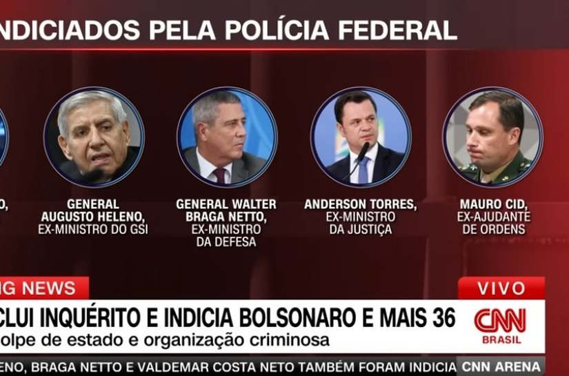 Veja os papeis que a PF atribuiu nas investigações até agora sobre os 37 indiciados por golpe de Estado