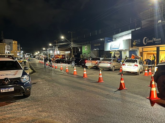 Operação Lei Seca em Cuiabá resulta na prisão de 11 motoristas e remoção de 44 veículos