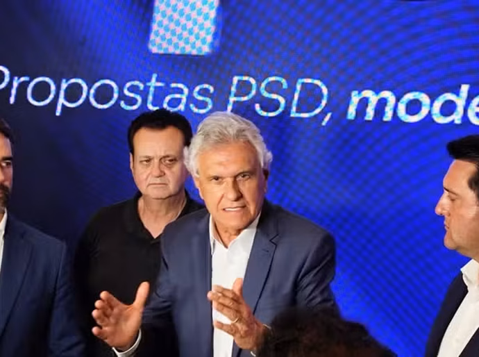 Candidatura de Caiado à presidência ganha força no PSD com desistência de Ratinho Junior