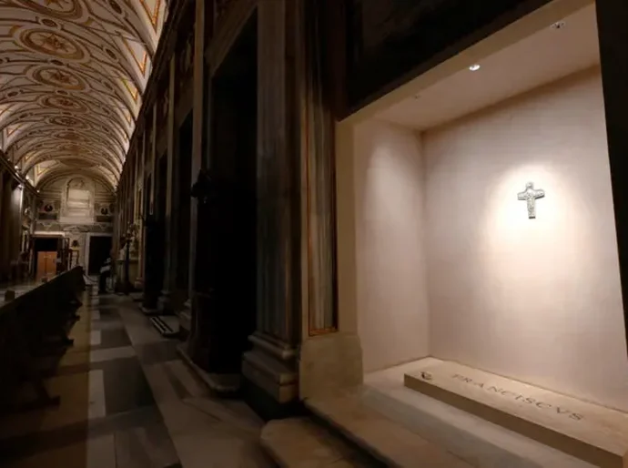 As primeiras imagens do túmulo do papa Francisco