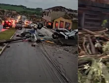 Tornado causa destruição e deixa 5 mortos e mais de 130 feridos em Rio Bonito do Iguaçu, no Paraná