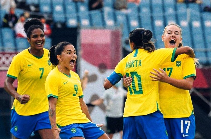 Esportes Seleção feminina goleia China na estreia do Brasil na Olimpíada