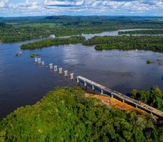 Veja Fotos: Obra da maior ponte de Mato Grosso atinge 43,91% de execução