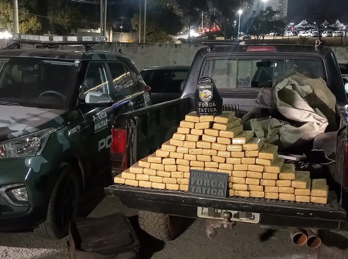 Força Tática prende quatro pessoas e apreende 110 tabletes de maconha em Cuiabá