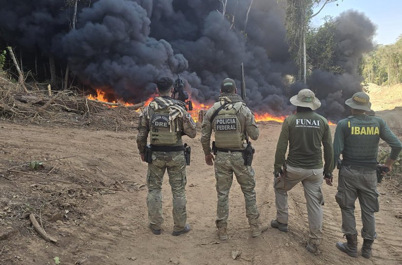 Polícia Federal, Ibama, Funai e Gefron deflagram operação na Terra Indígena Sararé