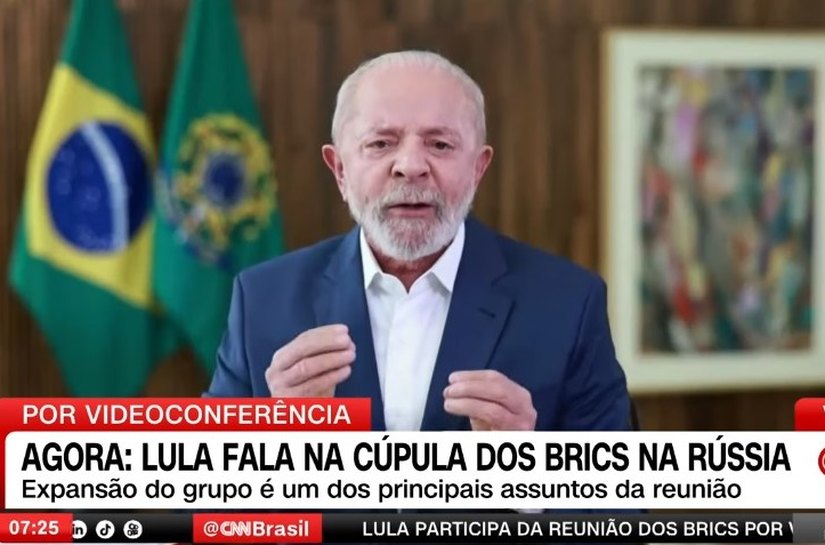 Nos Brics, Lula pede fim de conflitos e enfrentamento a questões do clima