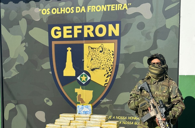 TIROTEIO NA FRONTEIRA: Gefron mata dois traficantes e apreende arsenal e R$ 673 mil em drogas em Cáceres, MT