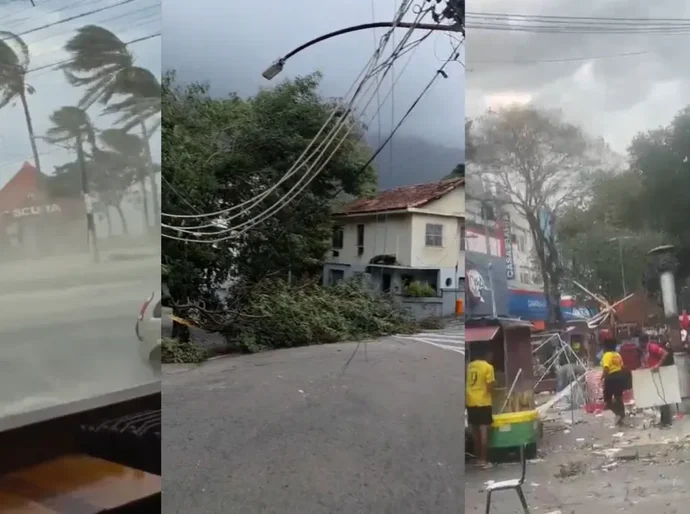 Ventos fortes causam cinco mortes em São Paulo e Rio de Janeiro