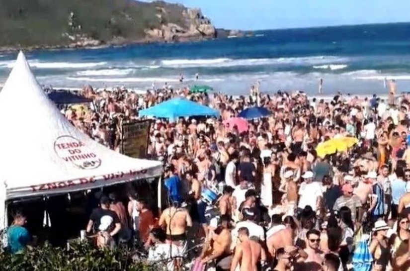 Covid-19: entre baladas e praias lotadas, Santa Catarina vive pior momento na pandemia