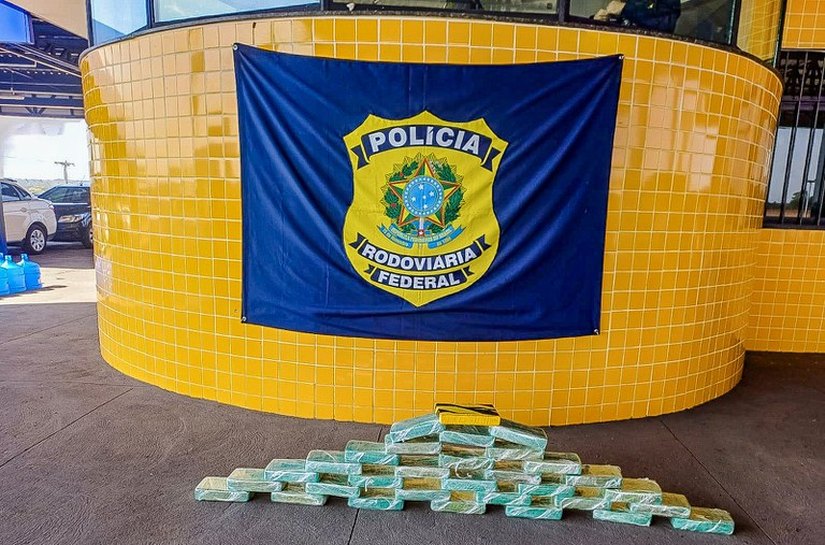 PRF apreende mais de 30 kg de cocaína em ação integrada na BR-070 em Barra do Garças,MT