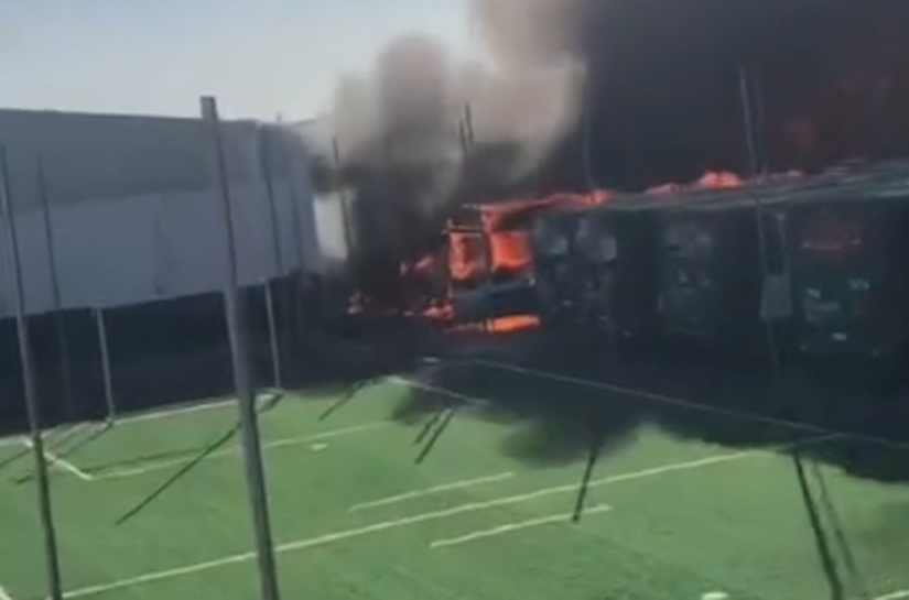 Incêndio destrói quatro ônibus em pátio da Caribus; Abilio garante reposição e diz que frota não será afetada
