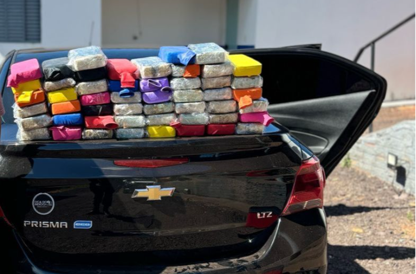 Polícia Militar e PRF apreendem 51 tabletes de cocaína e causam prejuízo de R$ 1 milhão ao crime