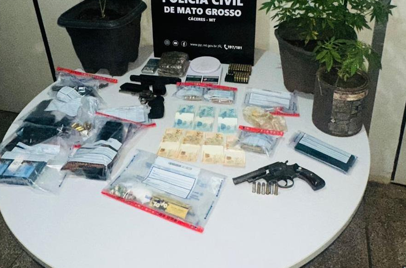 Polícia Civil cumpre 24 mandados contra o Comando Vermelho em Cáceres, MT