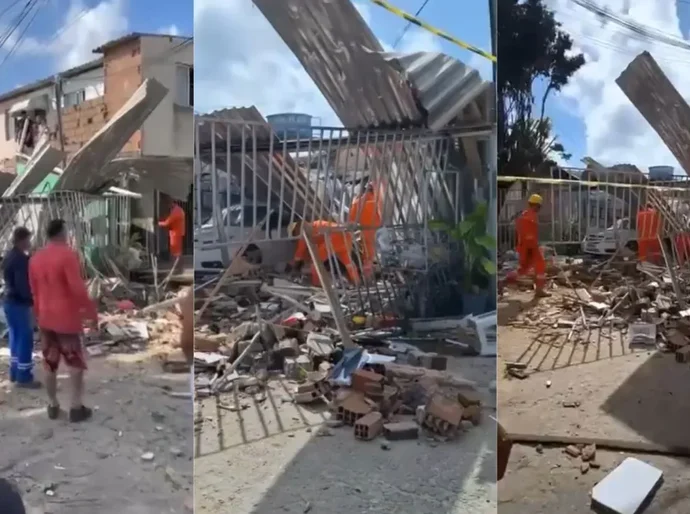 Desabamento deixa um morto e mais de 10 feridos em Olinda,PE