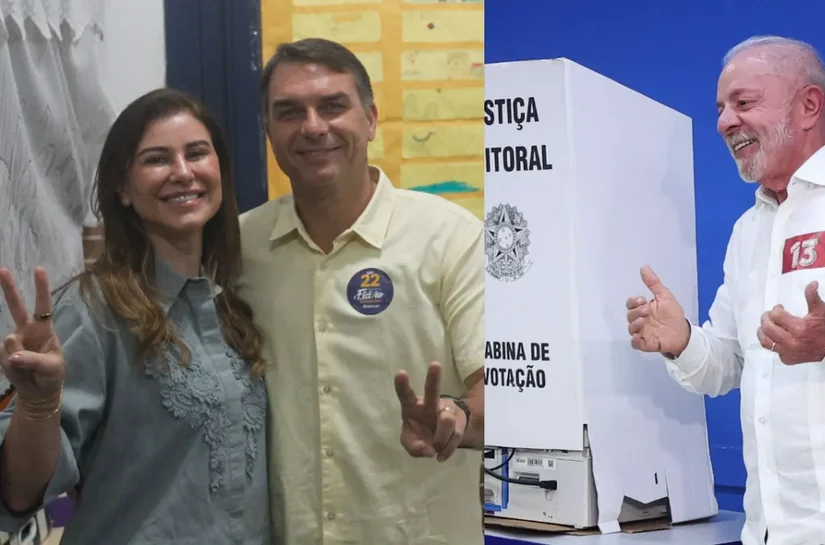 Ao votar, Flávio fala em não insistir no erro; Lula enaltece atos nas ruas
