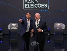 Debate tem gritaria e interrupção nas considerações finais de Lula e Flávio