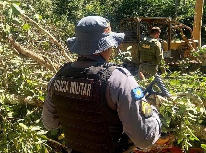 Sema e PM aplicam R$ 3,1 milhões em multa por descumprimento de embargo na região de Confresa