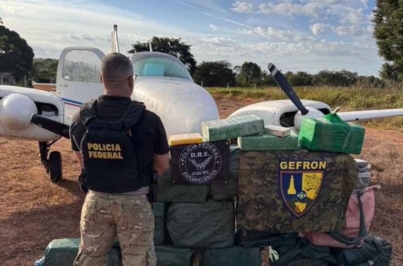 PF atua em ação conjunta que apreende 450 kg de cocaína em Mato Grosso