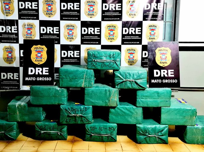 Trezentos quilos de maconha são apreendidos pela Polícia Civil no Jardim Vitória, na Capital