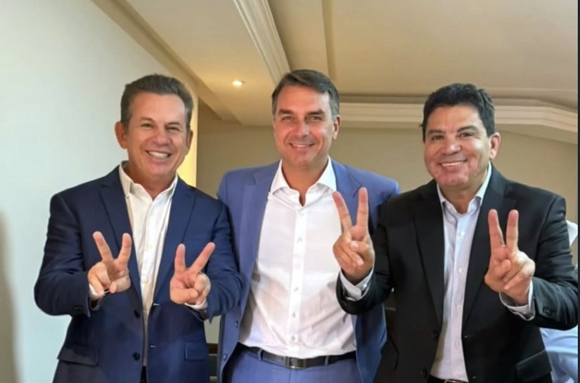 MAURO MENDES E CIDINHO ENTRAM NA LINHA DE FRENTE E SERÃO PEÇAS-CHAVE DA CAMPANHA DE FLÁVIO BOLSONARO EM MT