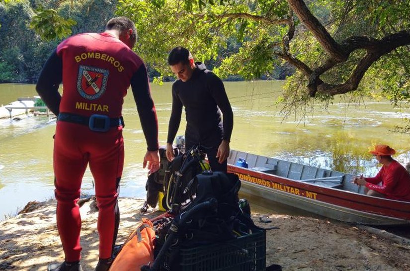 Corpo de Bombeiros localiza corpo de vítima que se afogou no rio Guaporé, MT