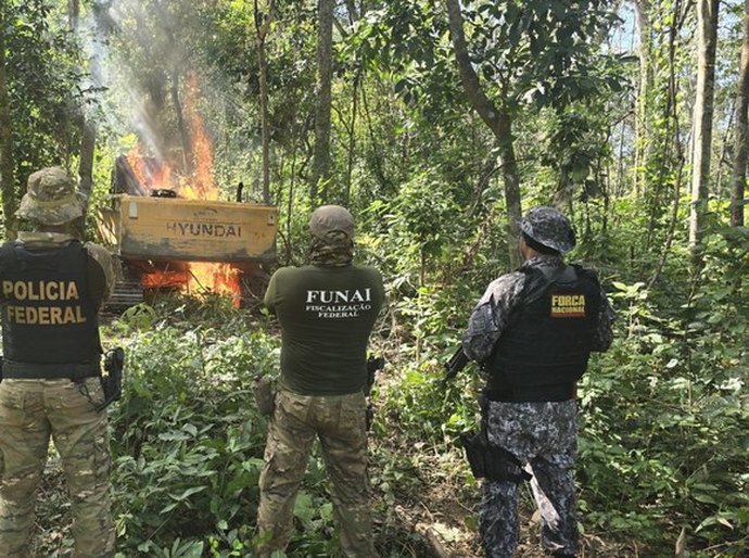 PF faz operação em terra indígena em Mato Grosso