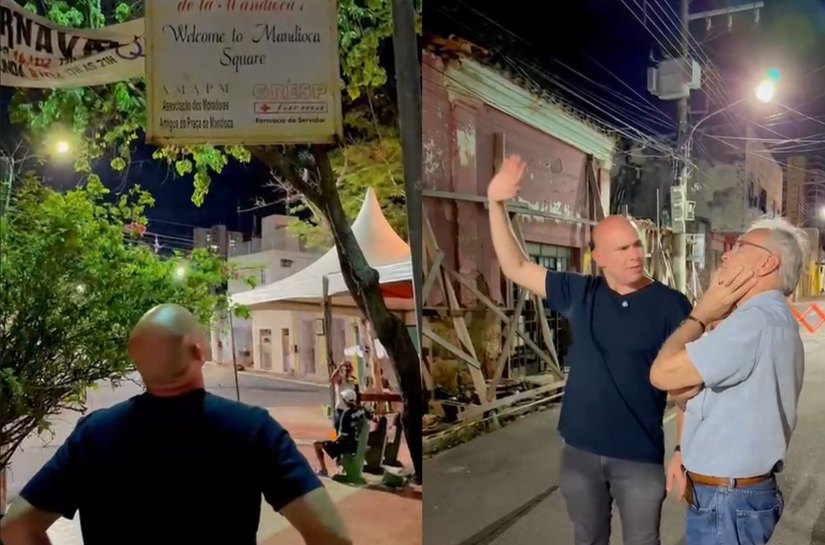 Abílio  anuncia calçadão noturno e restauração de casarões na Praça da Mandioca