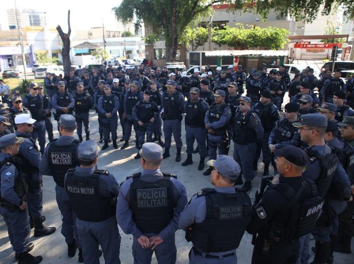 Polícia Militar reforça policiamento com mais de 300 militares na região central de Cuiabá e Várzea Grande