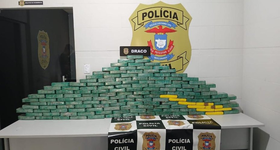 Polícia Civil apreende meia tonelada de drogas na região da fronteira com a Bolívia