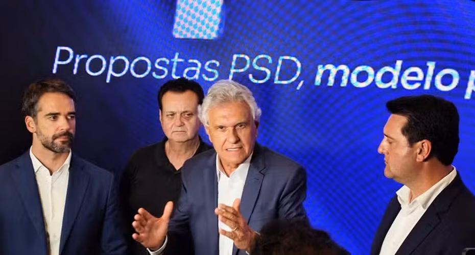 Candidatura de Caiado à presidência ganha força no PSD com desistência de Ratinho Junior