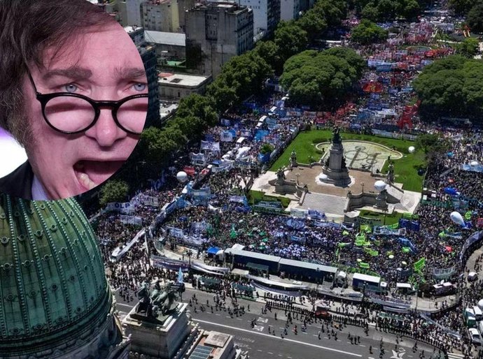 Milei enfrenta paralisação geral na Argentina; polícia tenta proibir bloqueio de vias