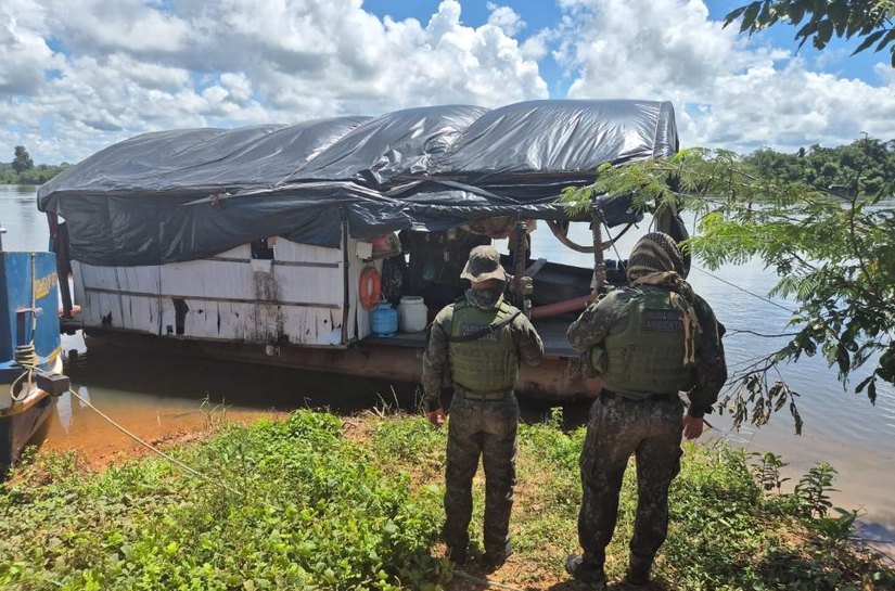 Batalhão Ambiental fecha garimpo ilegal e prende dois homens em Alta Floresta