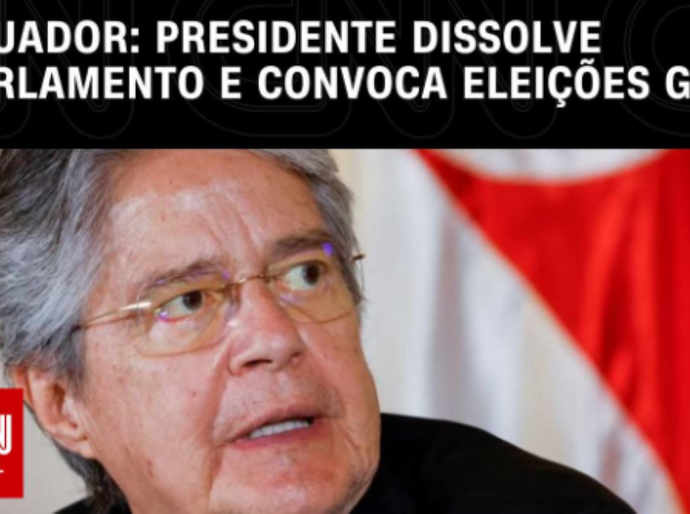 Presidente do Equador dissolve Parlamento e convoca novas eleições no país
