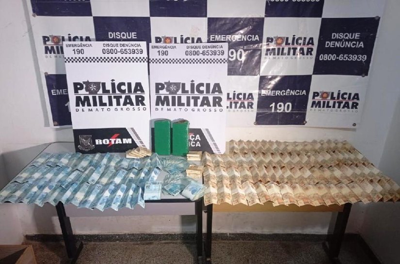 Entregador de drogas é preso com maconha e R$ 35 mil em Cuiabá