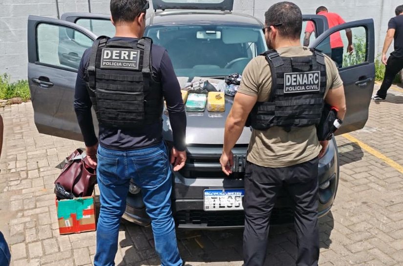 Polícia Civil prende traficantes durante entrega de drogas em estacionamento de academia em Várzea Grande