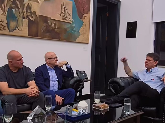 Em São Paulo, Abilio discute PPPs com Tarcísio e Pivetta