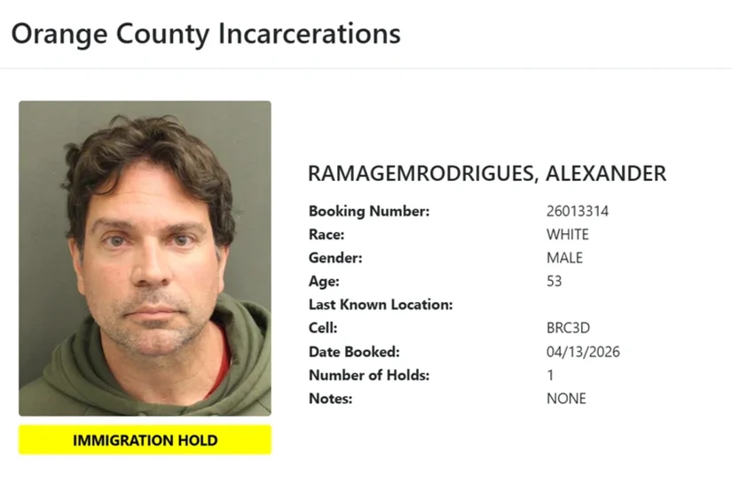 Autoridades dos EUA divulgam foto de Alexandre Ramagem sob custódia do ICE