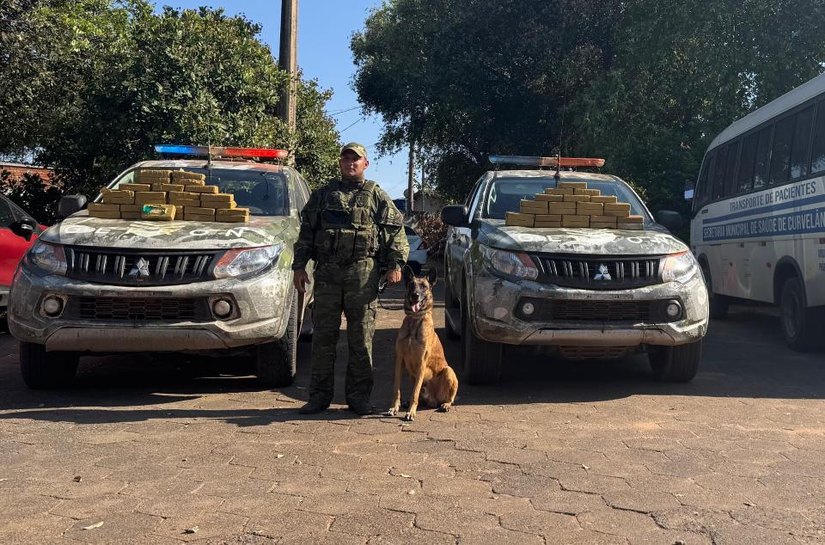 Gefron intercepta ônibus de transporte de pacientes do interior com 50 quilos de pasta base de cocaína