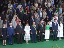 Veja Vídeo: Lula reúne Fachin, Alcolumbre e Hugo em desfile do 7 de Setembro
