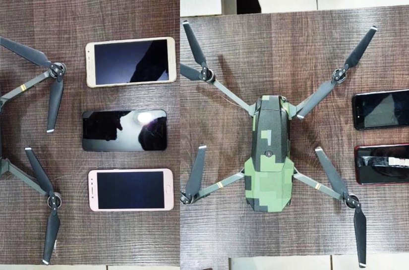 Polícia penal apreende dois drones com celulares, chips e drogas na Mata Grande