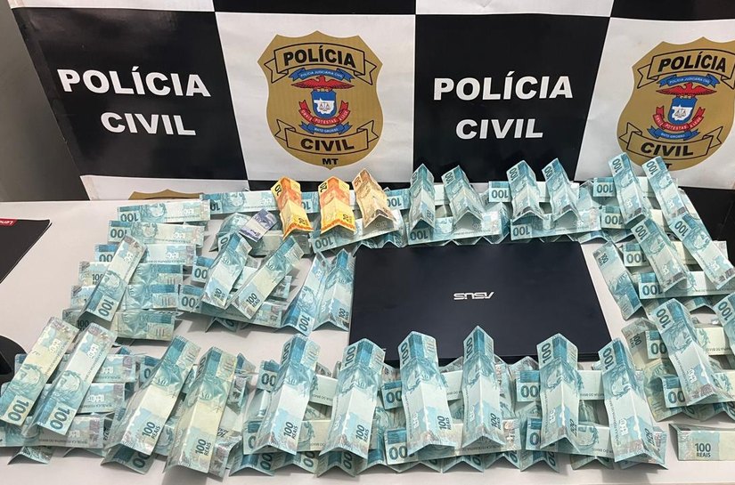 Polícia prende homem que furtou R$ 13 mil de vítima que conheceu pela internet em Diamantino, MT