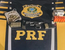 PRF apreende armas e munições durante fiscalização na BR-163 em Guarantã do Norte, MT