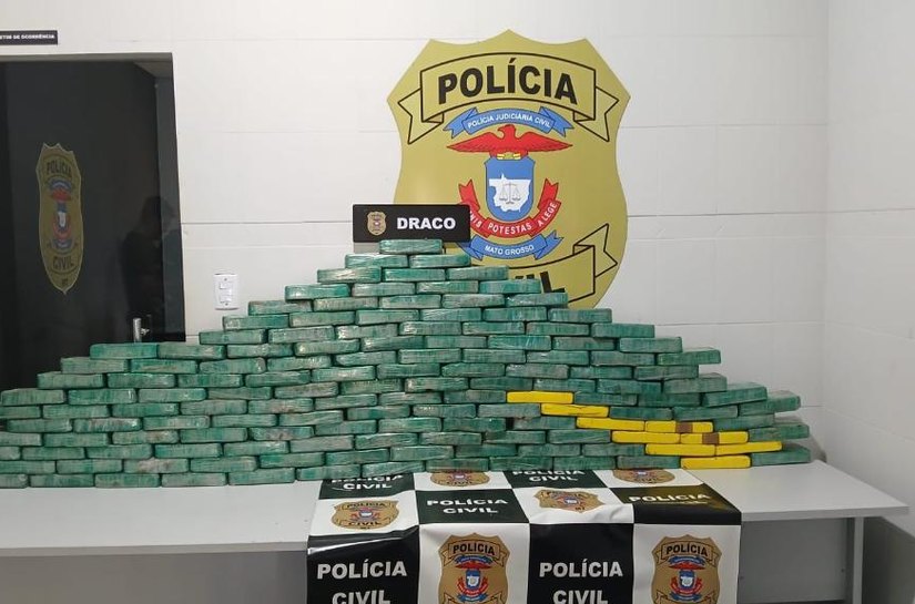 Polícia Civil apreende meia tonelada de drogas na região da fronteira com a Bolívia