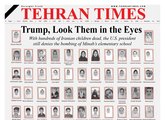 Um veículo de comunicação iraniano publica fotos das crianças mortas na escola: “Trump, olhe nos olhos delas”