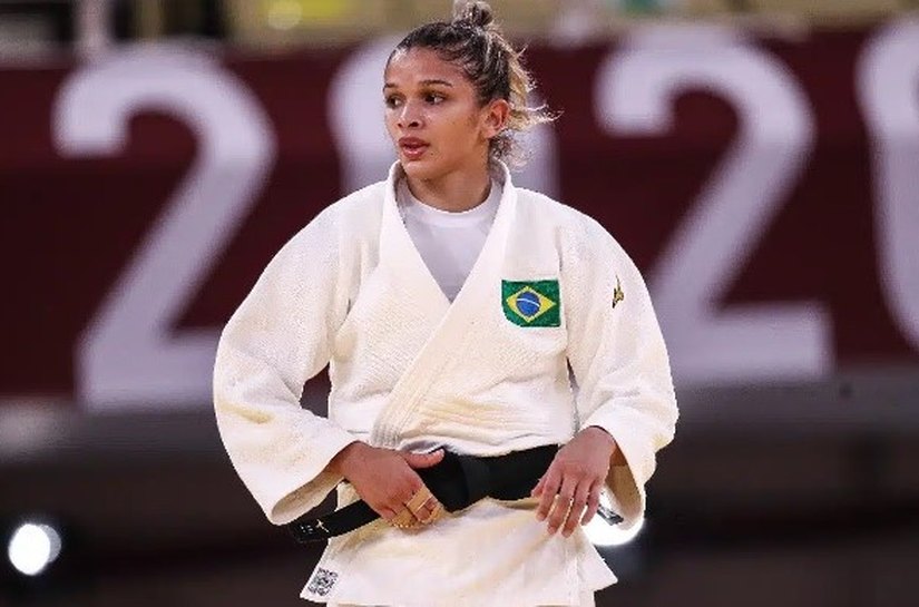 Larissa Pimenta conquista medalha de bronze no judô