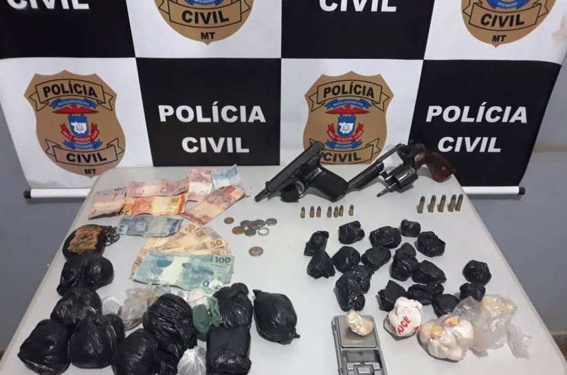 Operação desarticula Comando Vermelho e apreende drogas, veículos, armas e munições em Juína